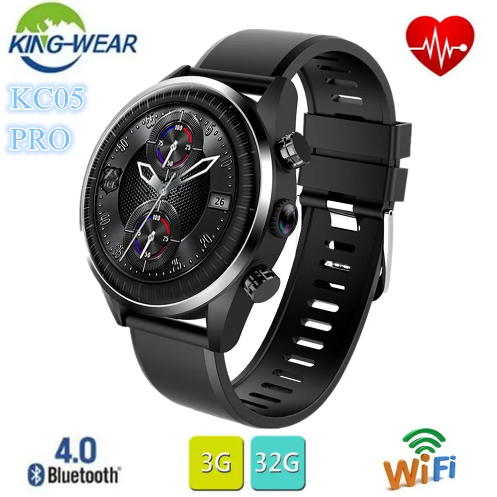 KingWear KC05 Pro 4G Смарт часы телефон ОС Android 7 1 MTK6739 четырехъядерный процессор 25 ГГц 3 ГБ