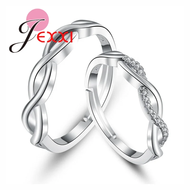 Наборы свадебных колец для пар ювелирные изделия из стерлингового серебра 925