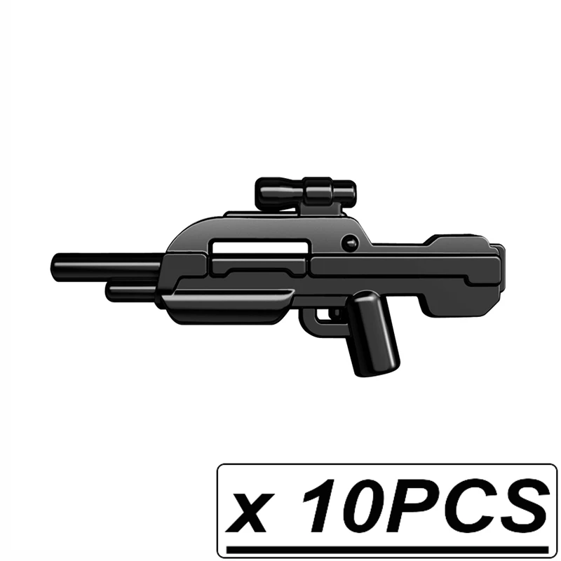 10pcs PGPJ0137 Guns Trek Halo Звёздные войны научная фантастика будущее оружие пакет для MOC части строительные блоки игрушки для детей - Цвет: 10pcs PGPJ0137