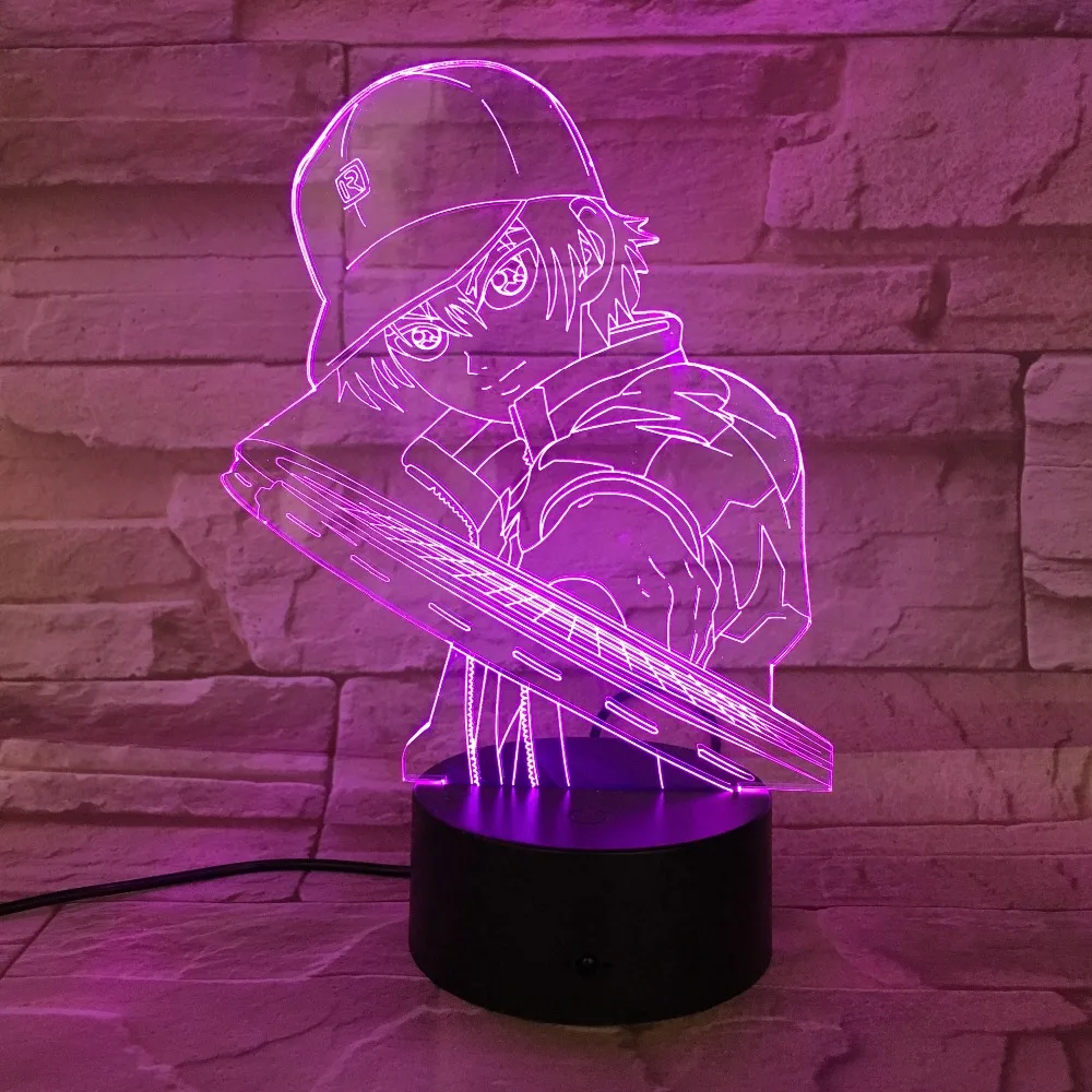 

Tennis prince Cartoon Movie 3D Lamp Acrylic Visual Illusion LED Holiday Christmas Gift 7 Colors Night Light Birthday Party Decor