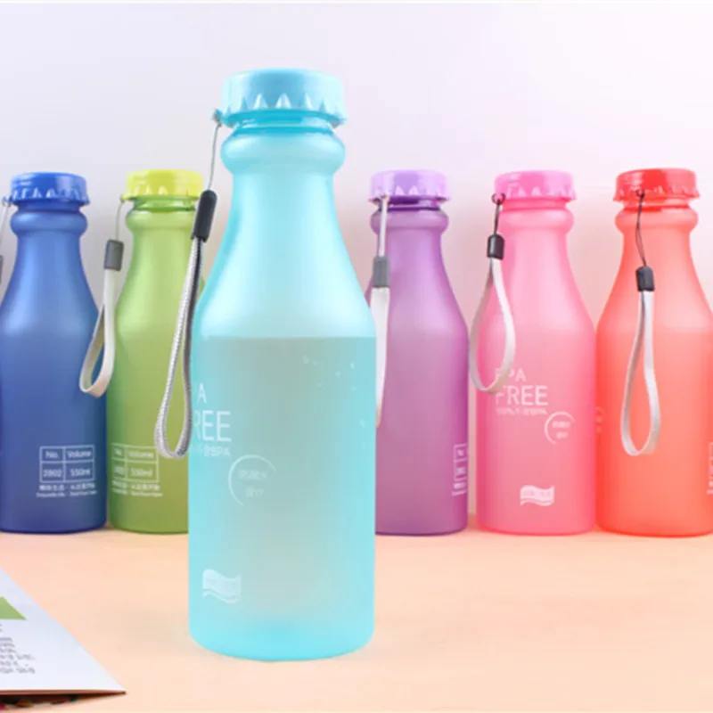 550 мл Матовая бутылка для воды герметичная BPA Бесплатно Детские сувениры свадебные подарки для гостей дети подружки невесты подарок вечерние сувениры подарок