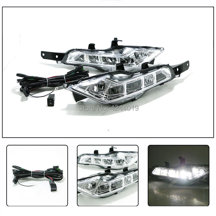 smRKE Car Light Fog Lights Daytime Running LED Bar For 2016-2017 Nissan Qashqai |