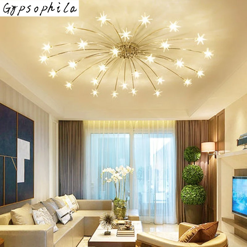 LukLoy Gypsophila Потолочная люстра современный простой дизайн гостиная ресторан спальня креативный модный светодиодный светильник