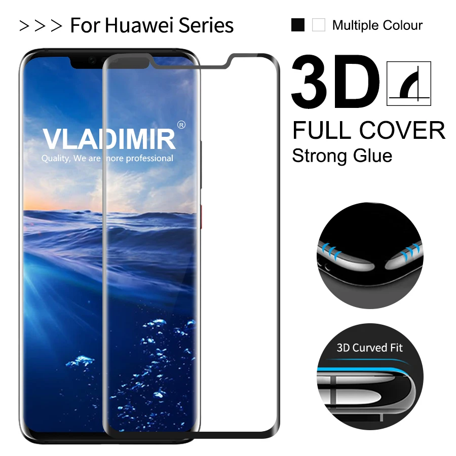 Vladimir 3D изогнутый полноразмерный защитный чехол для экрана из закаленного стекла