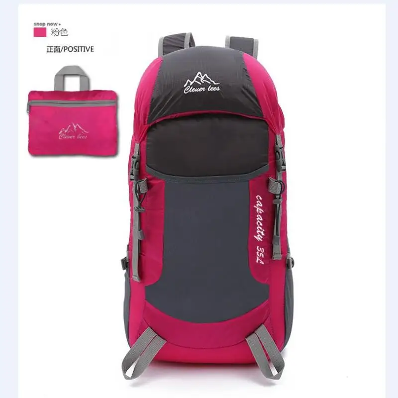 hot new fashion men and women business travel bag waterproof folding nylon backpack large capacity portable weekend | Багаж и сумки