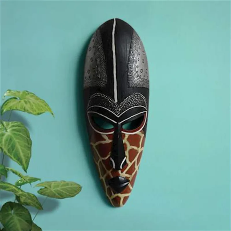 1pc European Face Resin Painted Creative Retro Bar/Living Room Hanging Wall for Decoration Mask 4 Options Offer | Дом и сад