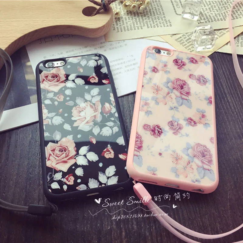 Горячая Красивая зеркальная роза цветы для девочек Силиконовый ТПУ мягкий чехол