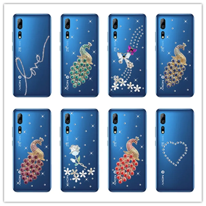 Шикарный чехол для телефона с кристаллами и стразами ZTE Axon 7 Nubia Z17 MINI S Z18 mini Z11 Z9 M2 Lite