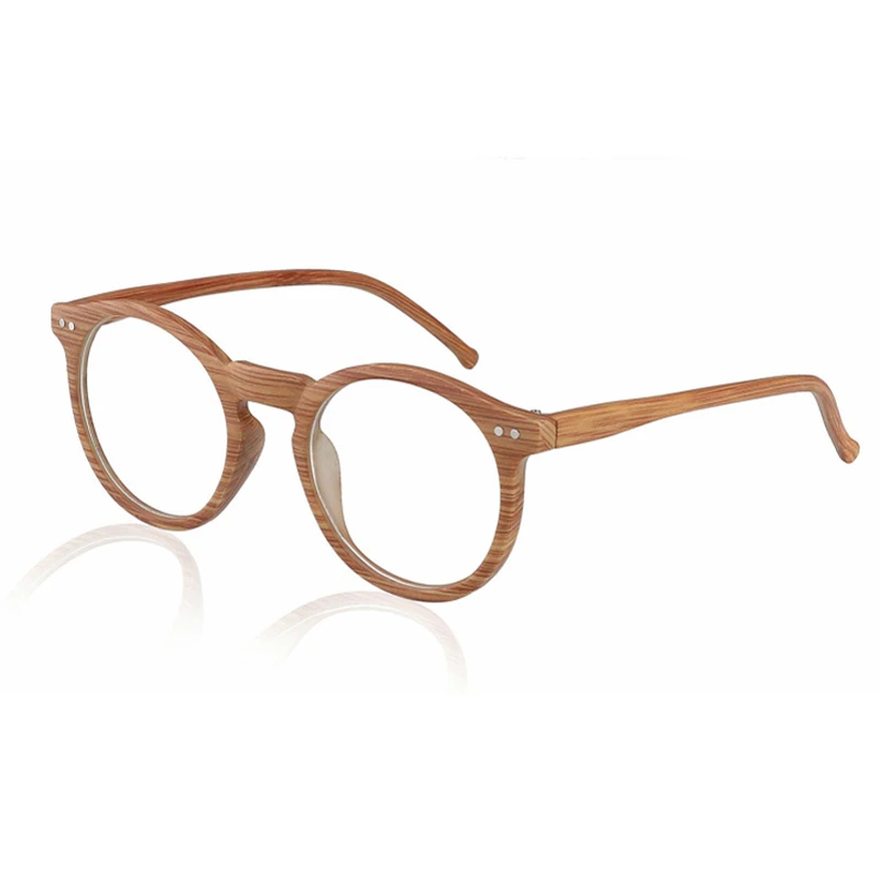 light yellow Zilead, круглые, имитация дерева, солнцезащитные, фотохромные очки для чтения, для женщин и мужчин, очки для дальнозоркости, Wth, диоптрий, унисекс - Цвет оправы: light yellow