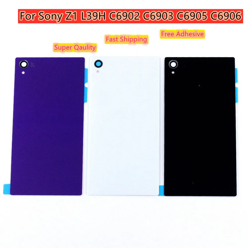 Для Sony Xperia Z1 L39H C6902 C6903 C6905 C6906 задняя крышка из стекла корпуса батареи чехол для