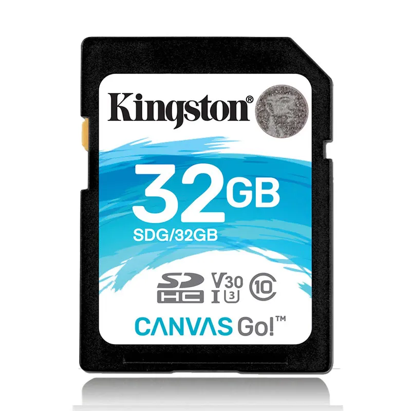 Карта памяти Kingston SD 32 Гб 64 128 ГБ 256 512 SDG SDHC/SDXC Canvas Go HD 4K видеокарты для DSLRs Дронов и