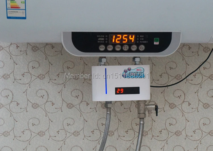 Electric shower water heater digital touch thermostat faucet mixer thermostatic mixing valve with temperature display |