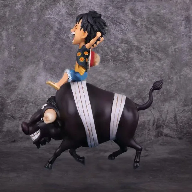 Anime ride a cow Monkey D Luffy on an Ox Bull Riding Action Figure Collection Model Toys | Игрушки и хобби