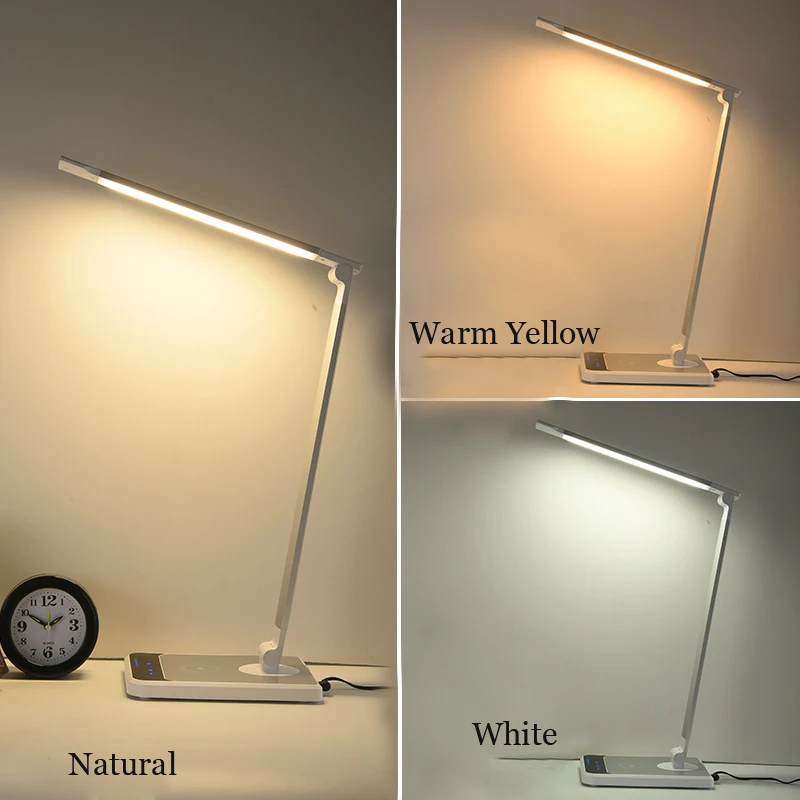 Беспроводной Зарядное устройство светодиодный сенсорный Сенсор USB стол