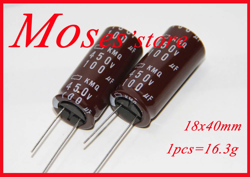 450v 100 мкФ 100% оригинальный новый Электролитический конденсатор NCC KMQ KXG емкость