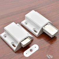 1pcs nylon push to open magnetic touch cabinet door catches damper buffers stop with screws for single door