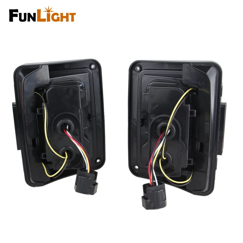 FADUIES светодиодный задний светильник прозрачные линзы для 07 17 Jeep Wrangler JK JKU Rubicon Sahara