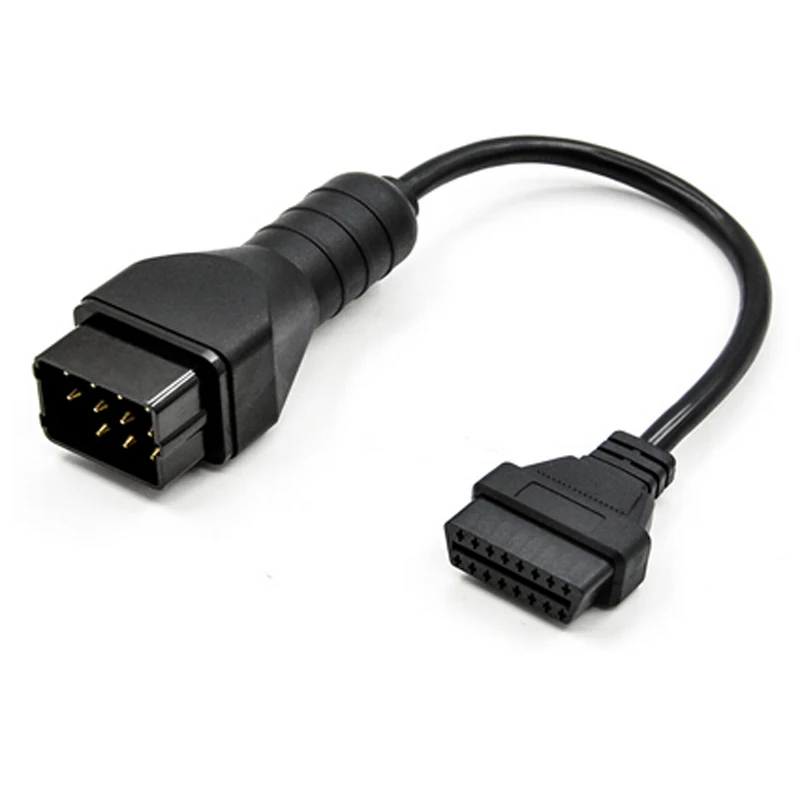 Лучшая цена для Renault 12 Pin OBDII OBD 2 коннектор адаптер Диагностический удлинитель 16 Pin для Renault 12Pin