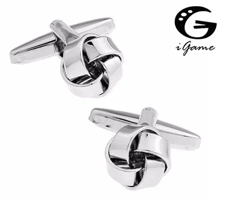 

Мужские Запонки iGame, серебристые, медные, с металлическим узелком