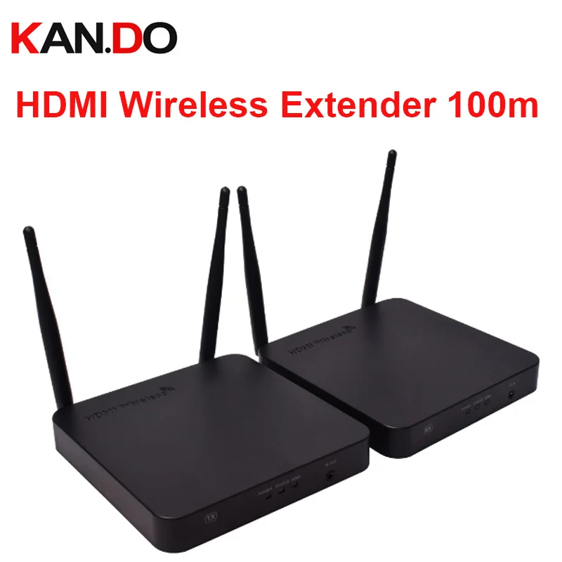 HDMI Wireless Extender 100m 2.4G 5.8G WIFI audio and video transmitter 2.4/5G 1080P IR HDMI over Wireless HDMI for PC HDTV DVD