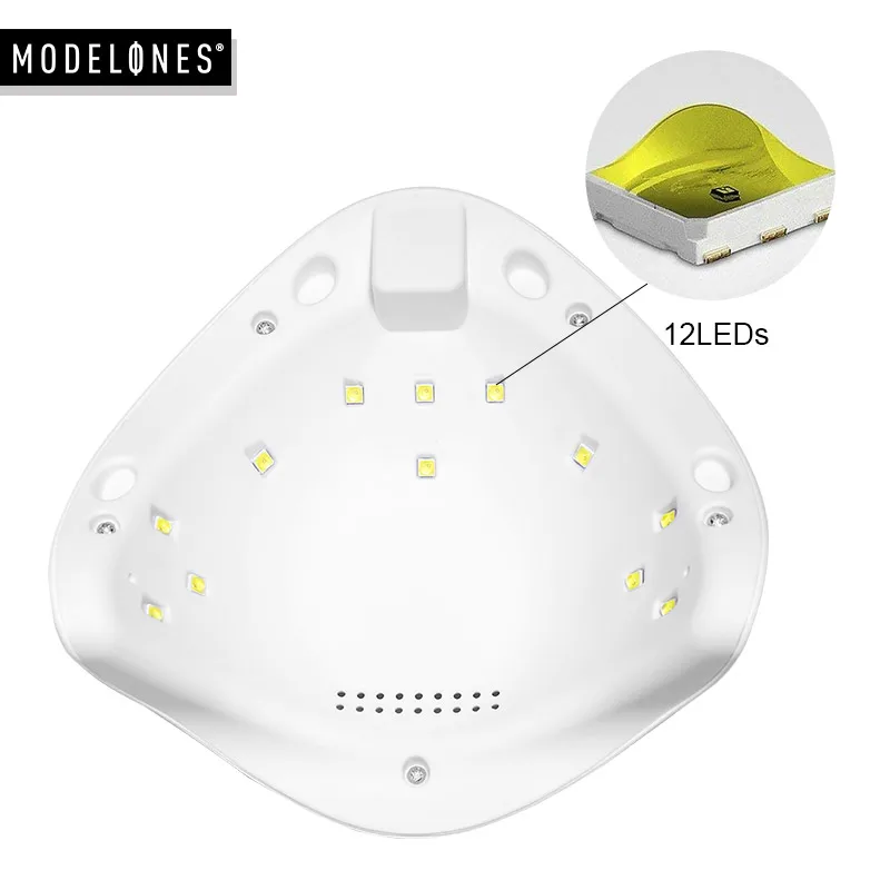 Modelones 24 Вт Светодиодная лампа для лечения Ногтей Гель лак умный датчик УФ ногтей