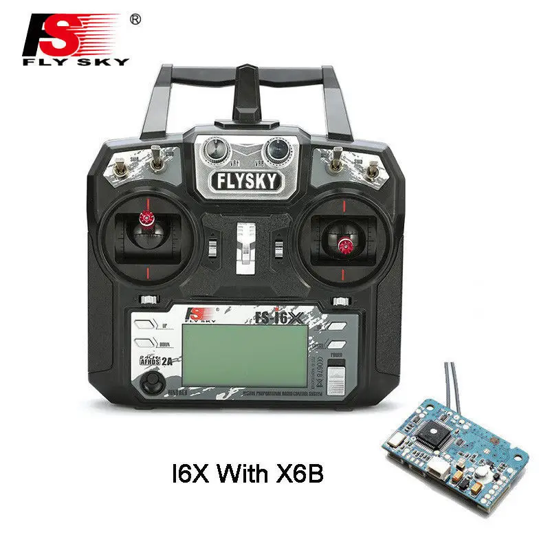 Flysky FS i6X 6CH 2 4G Радиоуправляемый передатчик с ресивером X6B RX для радиоуправляемого