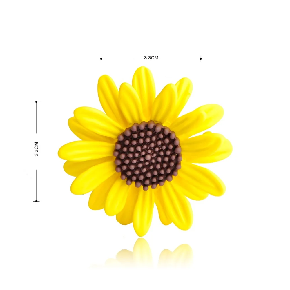 Blucome Желтый Подсолнух Теплые Значок Броши Pin Для Женщин Симпатичные Ювелирные