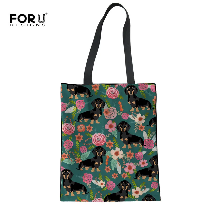 FORUDESIGNS/многоразовые холщовые Сумки для дам, большая многоразовая сумка для покупок, для женщин, девочек, для ежедневного использования, тканевые сумки, Новинка
