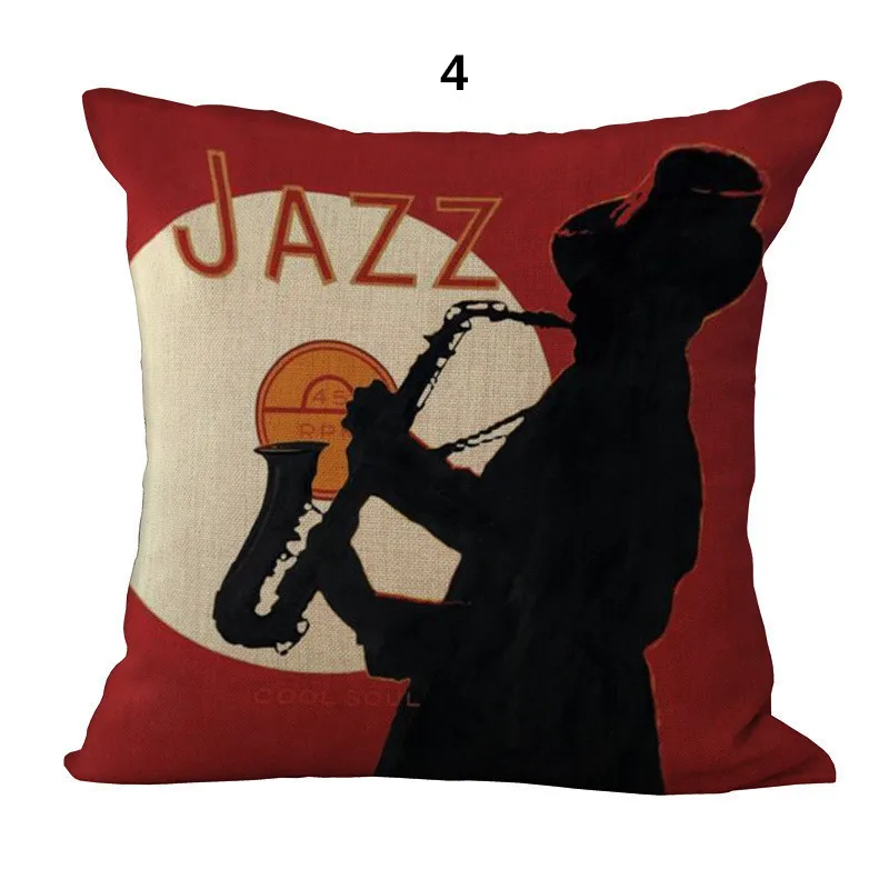 45x4 5 см/17 7x17 7 ''Jazz Blue Coffee Lady современный стиль хлопковая Наволочка на