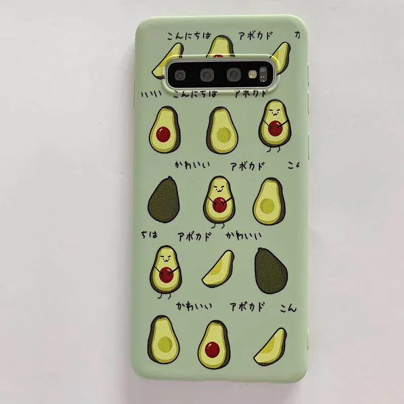 YHBBCASES Забавный милый чехол для телефона с принтом авокадо samsung Galaxy Note 8 9 Мягкие