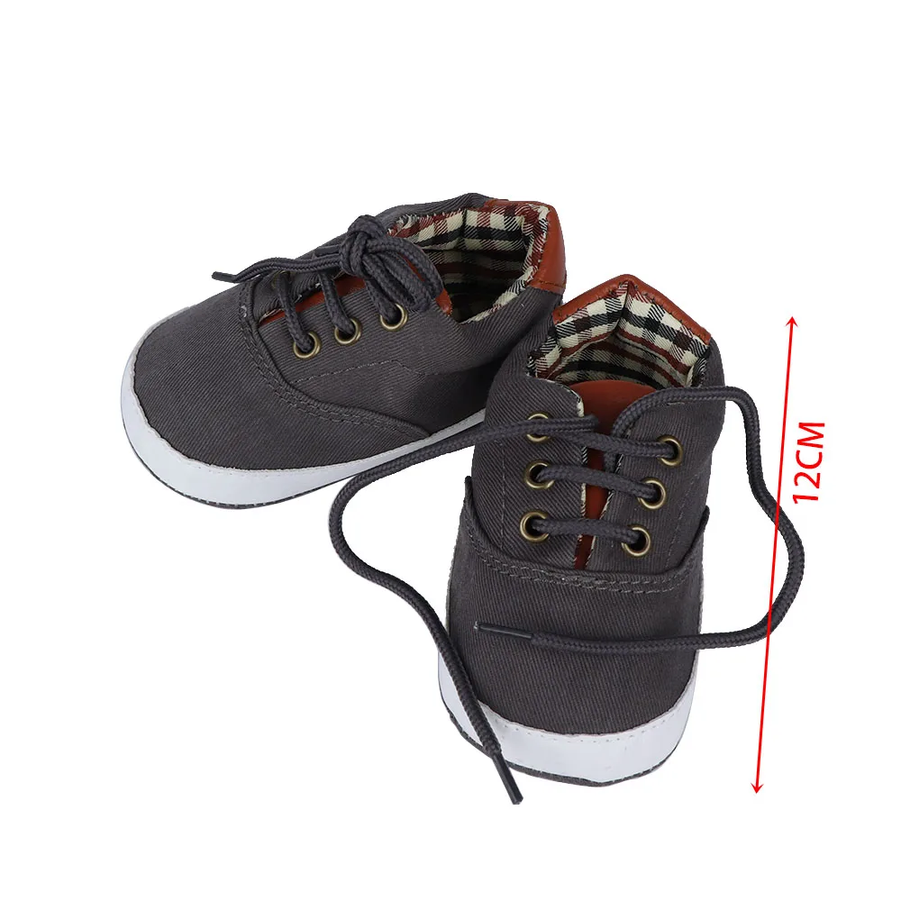 12cm Fashion Canvas Shoes Baby Pure Color Hook-and-loop Boy Girl Soft Sole Anti-slip Sneaker Walker | Детская одежда и обувь