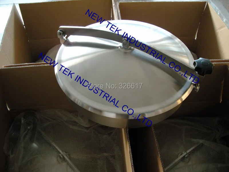 Санитарный круглый резервуар 400 мм без давления крышка люка из нержавеющей стали