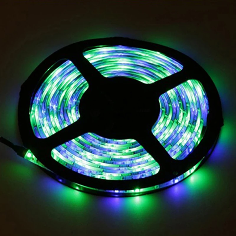 Украшение для дома светодиодные полосы 5 м 3528 RGB модные 24 ключа дистанционного