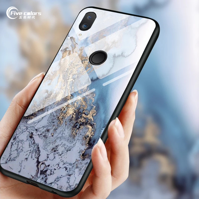 Чехол из закаленного стекла Marble Star Space для Huawei Honor 8 Lite мягкие чехлы ТПУ 9 10