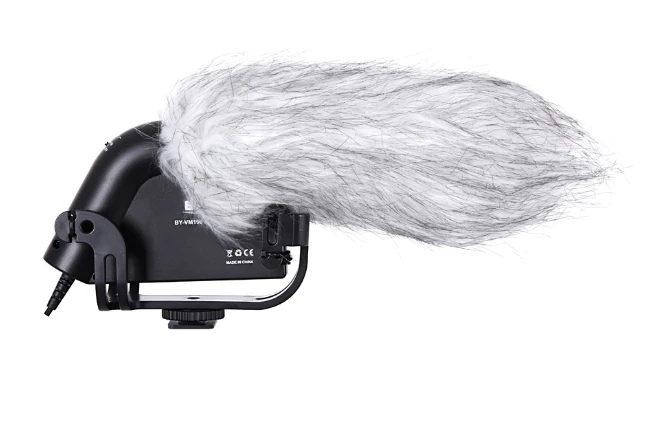 BOYA BY-VM190 shotgun microphone with Windshield For DSLR video cameras | Электроника