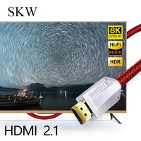 skw hdmi 2 1 cable ultra hd uhd 8k 48gbs audio cable hdr 444 1m1 5m2mfor sony tvpcps4blu ray and projector