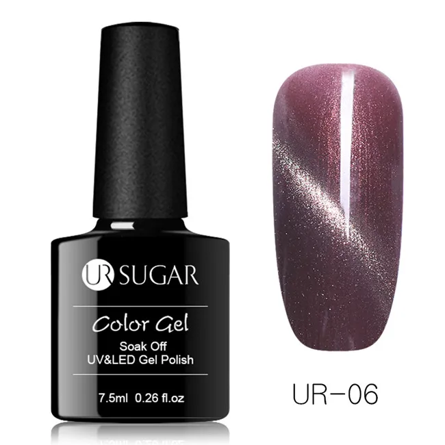 Ur Sugar 7,5 мл кошачий 3D Гель-лак для глаз розовое золото Магнитный Гель-лак Полупостоянный замачиваемый УФ-Гель-лак для ногтей гель-арт для ногтей - Цвет: UR-06