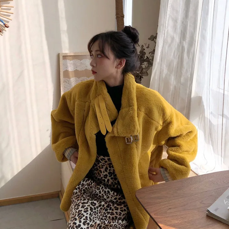 Куртка из натурального хлопка, куртка-бомбер, Casaco Feminino, новое зимнее кашемировое пальто с имитацией ягненка, утолщенная теплая куртка, бейсбольная куртка для девочек