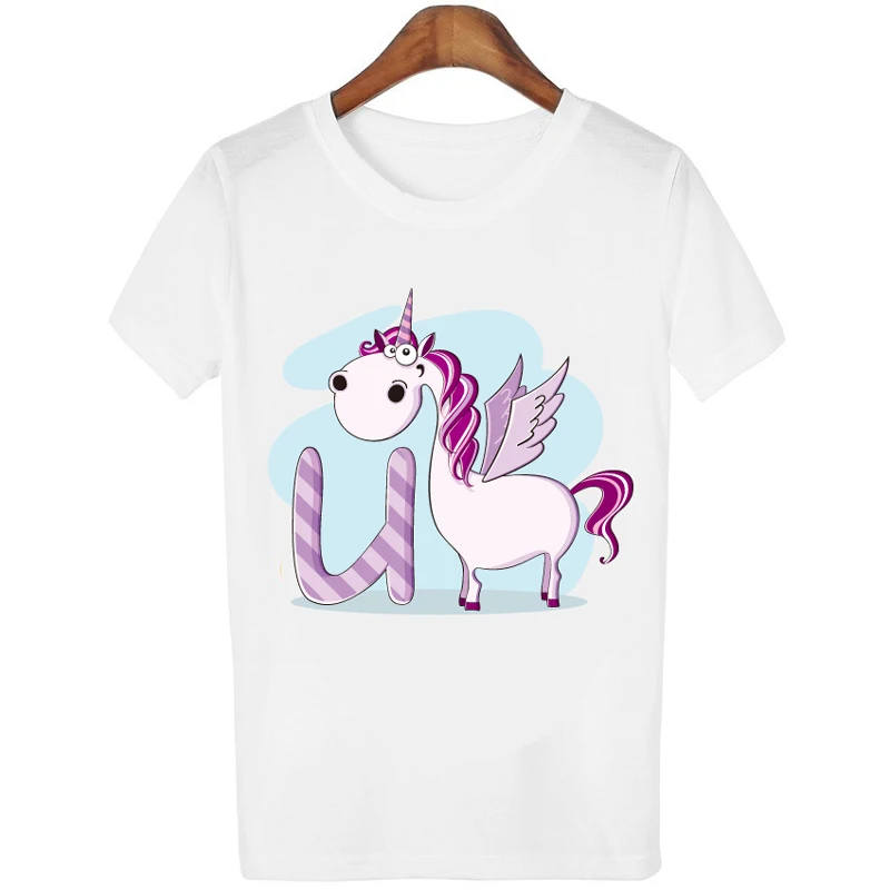 Женские футболки Kawaii с единорогом женская футболка Повседневная о ncek Короткие