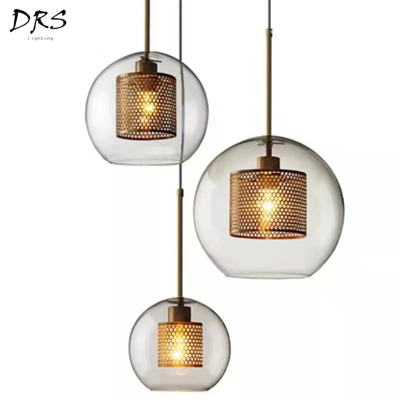 Подвесные светодиодные светильники из висячего стекла лампа в скандинавском