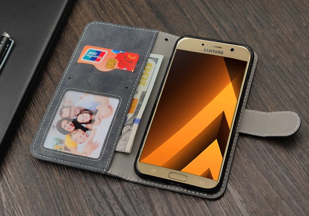 Роскошный чехол-бумажник для samsung Galaxy S8 S7 S6 edge S5 Neo, чехол, винтажный флип-чехол из кожи и силикона ТПУ, чехол с отделениями для визиток