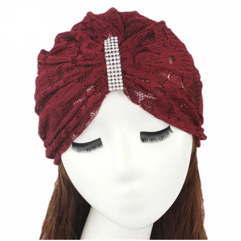 2016 женские шапки кружевной тюрбан купольная шапка головная повязка модные