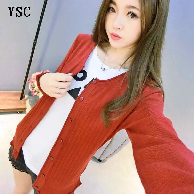 YUNSHUCLOSET, дизайн, кашемировый шерстяной кардиган, воротник для завивки, вязаная рубашка, Повседневный трикотаж