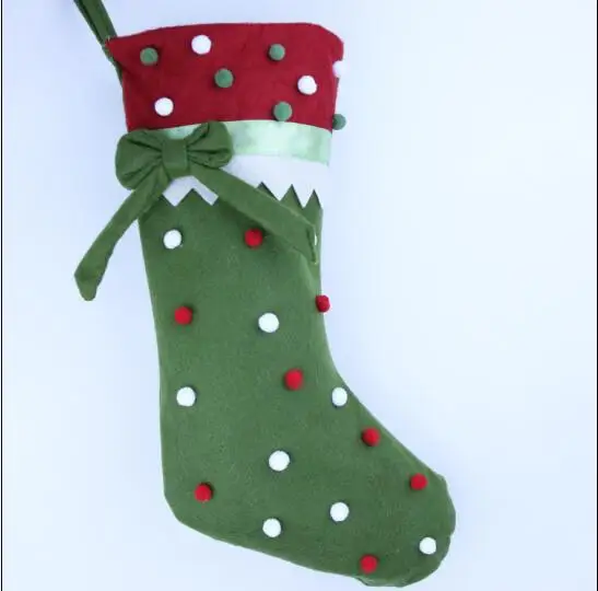 Бесплатная доставка 3 шт./лот цветные конфетные точки Декор Рождественский чулок