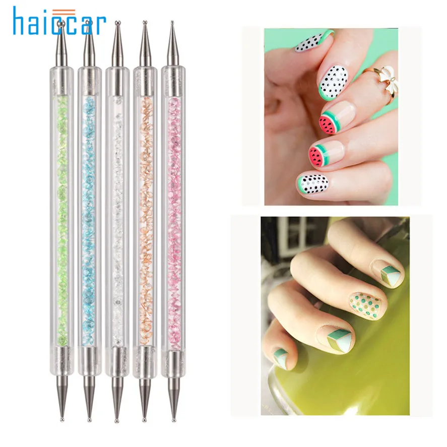 Инструмент для точечного маникюра HAICAR 5 шт. Pro 2 Way Crystal Dotting инструменты Рисование в