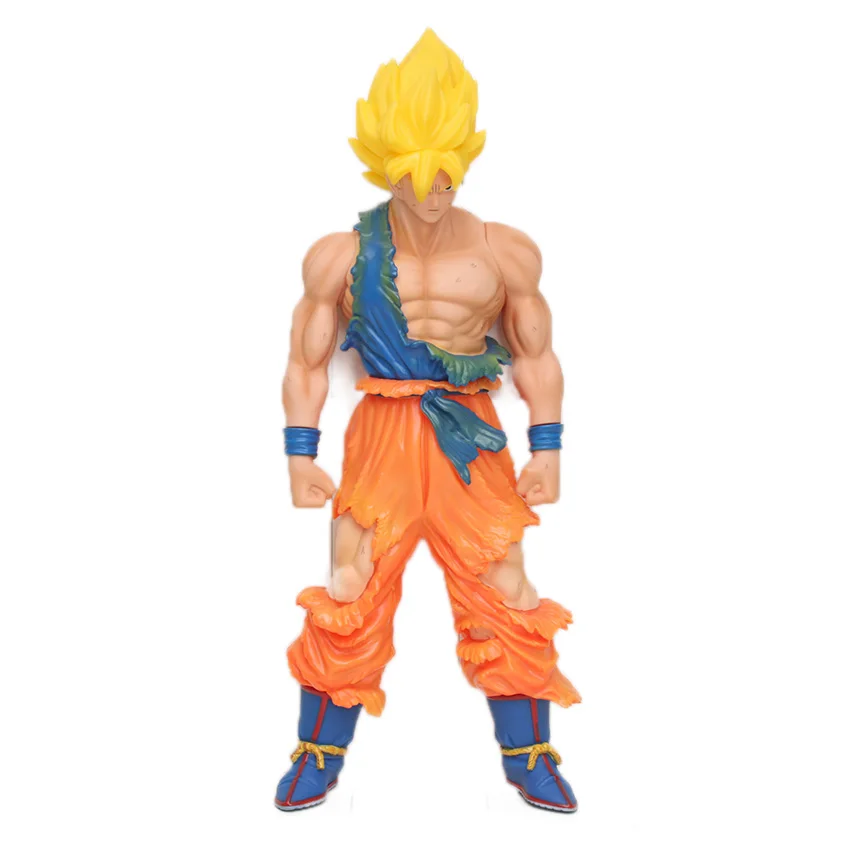 26-43 см большой супер-большой Saiyanman Сон Гоку ПВХ Фигурки фигурка Dragon Ball Z Gokou Коллекционная фигурка дракона - Цвет: 44cm yellow opp goku