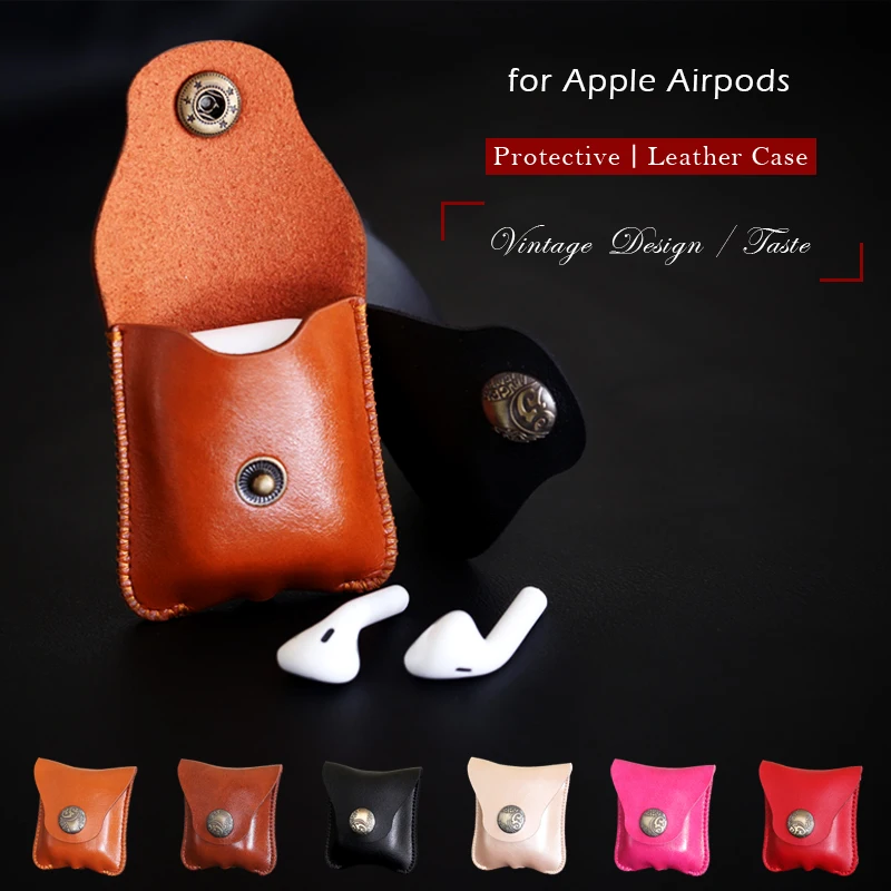 Celbro для Apple Airpods Air Pods кожаный чехол защитный защита от потери Элегантный ремешок