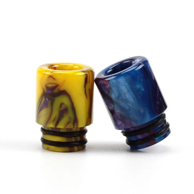 Койл Фазер 510 Эпоксидная смола Длинный / Короткий Капельный наконечник для атомайзера Электроник Сигара RDA RTA Случайный цвет 13 мм диаметр на.