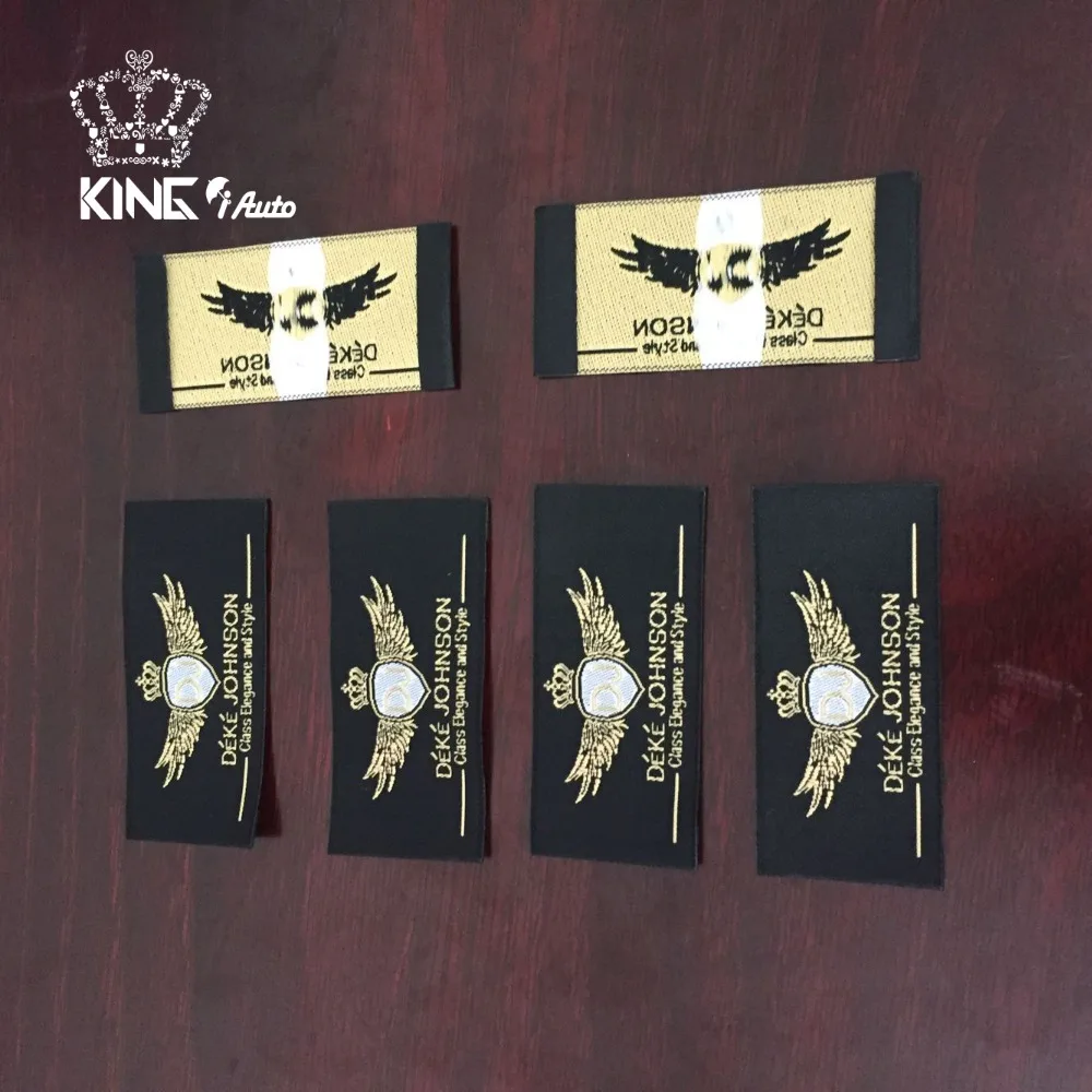 Тканые этикетки индивидуальный дизайн/атласная лента Размер в разрезе и