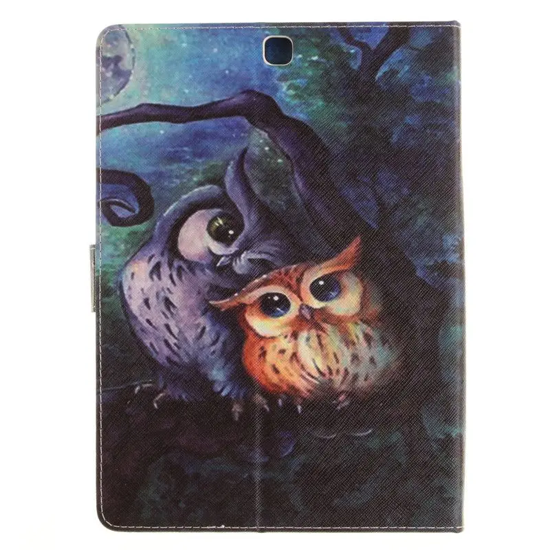 Модный мультяшный чехол из искусственной кожи с рисунком совы для Samsung Galaxy Tab S2 10. 0